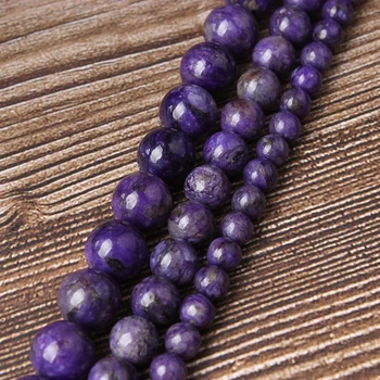 Lan li Modes rotaslietas purpura pūķa kristāla pērlītes 6 8 10 mm DIY aproce, kaklarota, auskari aksesuāri