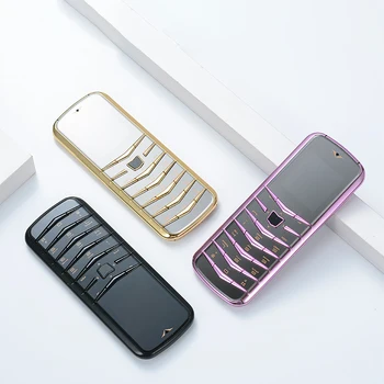 Luksusa metāla korpuss Mobilo telefonu Cectdigi V03 mazo mini card dual sim taustiņu GSM vecākais Bārs plānas mobilo tālruni 2G GSM tastatūras