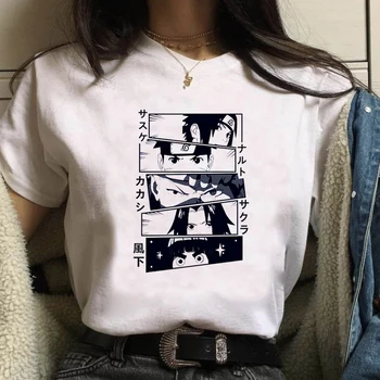 Luslos Sieviešu t krekls Naruto Uchiha Itachi Vasaras Harajuku Japāņu Anime Smieklīgi Izdrukāt Īsām Piedurknēm t krekls Streetwear T-krekls