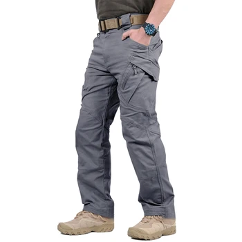 Mege Taktiskās Kravas Bikses Kokvilnas Militārā ASV Armijas Kaujas Bikses Darba Apģērbi Vīriešu Jogger Gadījuma Bikses Streetwear Airsoft Rīku