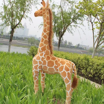 Milzīgs Reāli Žirafe Plīša Rotaļlietas Gudrs Pildījumu Dzīvnieku Lelles Mīkstas Simulācijas anime Žirafe ziemassvētku un Dzimšanas dienas Dāvana Mazulim Bērniem Dāvanu