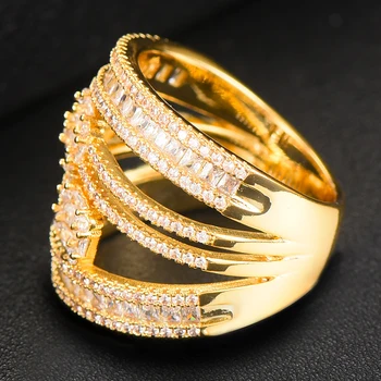 Missvikki DUBAIJA Dizaina Luksusa Paziņojumu Paaugstināma Gredzenu Sievietēm, Kāzu Kubikmetru Zircon Saderināšanās Dubaija Punk Līgavas Pirkstu Gredzeni