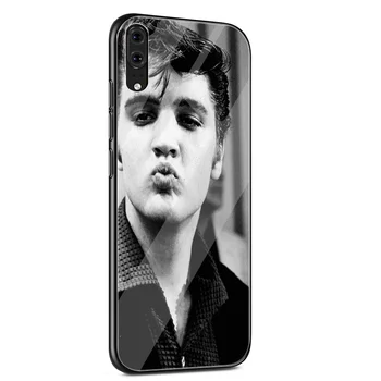 Mobilais Tālrunis Stikla Gadījumā Huawei P10 P20 P30 P10 P20 P30 Lite Pro P Smart 2018 2019 Elviss Preslijs Skūpsts