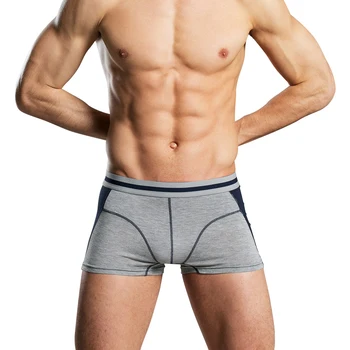 Modes Seksīgu Vīriešu Bokseris Elpojošs Mens Elastīgs Apakšveļa Vīriešiem Boxers Shorts Izspiesties Maisiņš Mīkstu Vīriešu Apakšbikses Plus Izmēra Biksītes