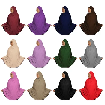Musulmaņu modes Hijab lūgšanu drēbes musulmaņu sieviešu apģērbu jilbab Islāma produktu pieaugušo meitenes djelaba femme MELNS
