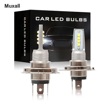 Muxall Jaunas 2GAB mini LED Auto Lukturu H11 H4, H7 9005 9006 HB3 HB4 H1, H3 80W 12000LM 6000K Balts Auto LED Miglas lukturi Lukturi