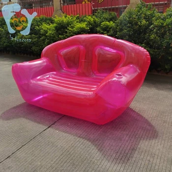 Mājas OutdoorInflatable Skaidrs, Rozā Dubultā Persona, Gaisa Dīvāns Burbulis Krēslu Vasaras Ūdens Beach Party Uzspridzināt Couchs Sauļošanās Krēslu