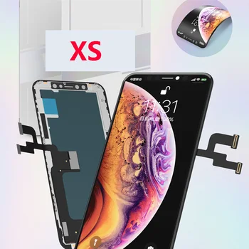 Mīksto OLED A+ LCD Daļas iPhone X xs Max XR GX LCD Displejs, Touch Screen Digitizer Nomaiņa, Montāža iphone11 11 pro max
