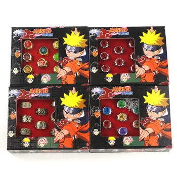 Naruto Shippuden Skaitļi Akatsuki Cosplay Gredzeni Itachi Sāpes Zetsu Orochimaru Modelis Kulons Rotaļlietu Dzimšanas Dienas Dāvana