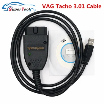 OBD2 Auto USB Kabeli VAG Tacho 3.01 USB Diagnostikas Kabeli VAG Skeneri OBDII Rīku VAG Tacho 3.01 VAGTacho 3.01 Audi/Par Skoda