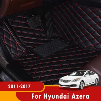 Par Hyundai Azera 2017 2016 2013 2012 2011 Automašīnas Grīdas Paklāji, Auto Interjera Aksesuāri Ūdensizturīgs Paklāju Domuzīme Kāju Pārsegu