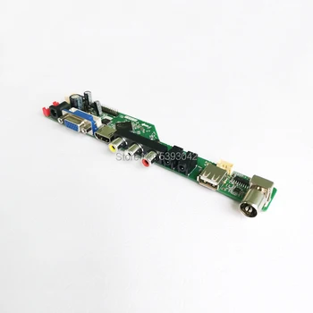 Par N150X3-L01/L03/L05/L07/L08/L09/L0A 1CCFL signāls analog LVDS 30-Pin TV Remote USB+VGA+AV 1024*768 LCD kontroles padomes komplekts