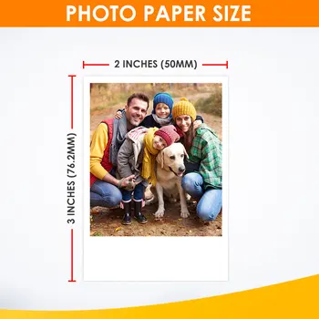 Par Polaroid Instax 2x3 Collu Premium ZINK Filmu Foto Papīrs, 20 Loksnes Snap Touch Z2300 SocialMatic Instant Foto Printeri