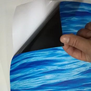 Pielāgotus Foto Tapetes Jūras Ūdens Viļņi 3D Grīdas, Sienas Uzlīmes Uzlīmes PVC Ūdensnecaurlaidīga pašlīmējošās Vannas istabas Grīdas, Sienas Mājas Dekoru