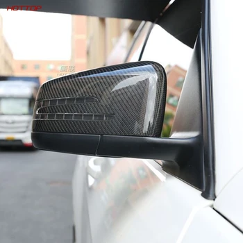 Piemērots Mercedes Benz modificētu C E S-Klases CLA CLS GLA W204 oglekļa šķiedras aizmugures skatu spogulis segtu Auto piederumi