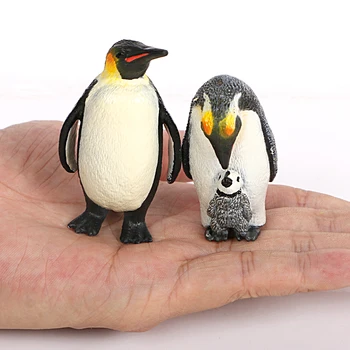 Plastmasas Reāli Okeāna Savvaļas Dzīvnieku Pingvīns Figūriņas Modeli,Darbību, Rotaļu Attēls Kolekcionējamus Lelles Attēls Bērniem