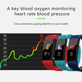 Portatīvo Asinsspiediens Kamertonis Pulsa Oksimetru Bluetooth Smart Rokas Pulksteņi Sirdsdarbības Monitoringa Veselības Sporta Aproce Rokasgrāmata