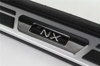 Pāris Komplekts Alumīnija Fiksēto Braukšanas Dēļi, Durvju Pusi Soli Nerf Bāri Platforma Aizsargs piemērots Lexus - NX NX200 NX300h-2020