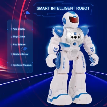 RC Robots Smart RC Rotaļlietas Inteliģenti Roboti Izglītības RC Rotaļlietas Programmējams Žestu Sensors Mūzikas, Dejas Bērniem Dāvanas