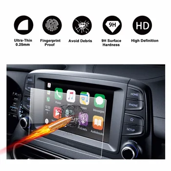 RUIYA Auto Navigācijas Ekrāna Aizsargs, Lai Kona Zemu Konfigurācijas 7 Collu 2018 GPS Touch Centrs Displejs Auto Interjera Uzlīmes