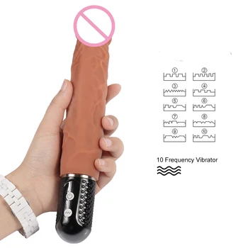 Reāli ādas dzimumlocekļa thrusting akumulatora vibrators, dildo burvju nūjiņu seksa rotaļlietas sievietēm, silikona falls pieaugušajiem intīmo produkti