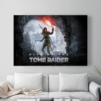 Rise Of The Tomb Raider Spēle Audekls Izdrukas Modernās Glezniecības Plakāti Sienas Art Pictures Par Dzīves Telpu Dekorēšana Bez Rāmja