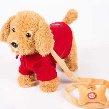 Robots Suns Skaņas Kontroles Interaktīvas Suņu Elektronisko Mājdzīvnieki Plīša Kucēns Staigāt 120 Dziesmas Runāt Teddy Rotaļlietas Bērniem Dzimšanas Dienas Dāvanas