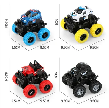 Rotaļu Automašīnu, lai Bērns Inerces Triecienizturīgs Četru riteņu Piedziņas SUV Bērnu Bērni Zēns Simulācijas Transportlīdzekļa Modeļa Automašīnas Anti Crash Rotaļlieta Lieliem Riteņiem