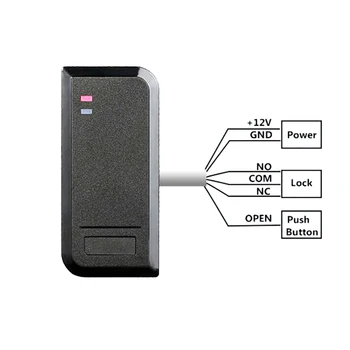 S2EM Ūdensizturīgu IP66 125Khz 13.56 MHZ RFID Piekļuves Controler Karšu Lasītāju Piekļuves Kontroles Sistēmu, ar Silītē Kartes 2000 lietotājs