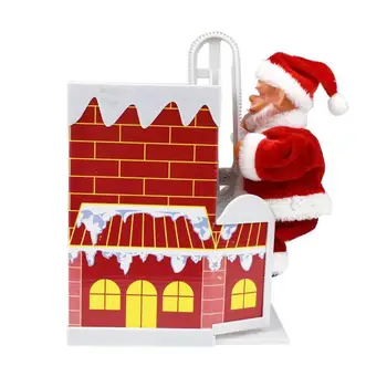 Santa Claus Kāpšanas Skursteņu Lelle Elektriskās Rotaļlietas Ar Mūziku, Bērni Bērniem Ziemassvētku Dāvanas, Jaunais Gads, Dāvanas, Apdare, Rotājumi, Rotaļlietas