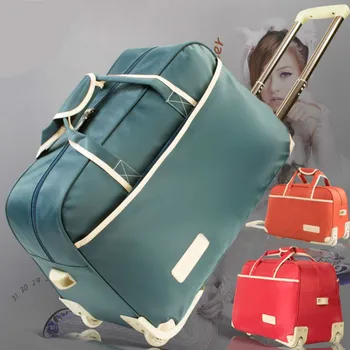 Sieviešu Ceļojumu Soma uz Riteņiem, Bagāžā SuitcaseTrolley Augstas Kvalitātes Bagāžas Ritošo Koferi, Sieviešu Ikdienas Sabiezējums Ritošā Gadījumā