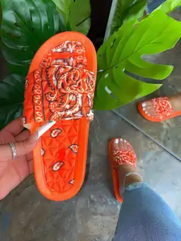 Sieviešu čības home slaidi vasaras sandales