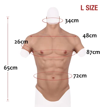 Silikona Muskuļu Uzvalks Breastplate Viltus Krūšu Muskuļu Kostīmu Ķermeņa Uzvalks Cosplay Crossdress