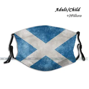 Skotijas Karoga Sejas Maska Pasūtījuma Dizains Pieaugušo Bērni Anti Putekļu Filtrs Diy Drukāt Mazgājams Sejas Maska Sejas Maska Skotijas Karogu Karogu