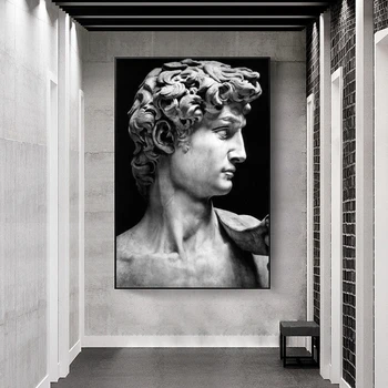 Skulptūra Dāvids Audekla, Gleznas pie Sienas, Mākslas Plakāti Un Izdrukas Ziemeļvalstu Mākslas Sienu Dekoratīva Audekls Attēlu Dzīvojamā Istaba