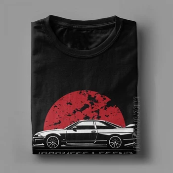 Skyline VTN T-Krekls R33 vīra Automašīnu Sportcar Autobūves T Krekls Jaunu Modes Tīras Kokvilnas Īsām Piedurknēm Pamata Tees Karstā Pārdošanas Drēbes