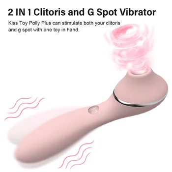 Skūpsts Seksa Rotaļlietu Klitora Siltuma Sūcējs Sievietēm Polly Plus Clit Sūkāt Vibrators G Spot Stimulēt Klitora Pieaugušo Postenis Sieviešu Masturbē