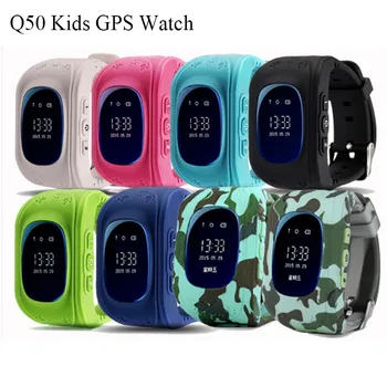 Smart Drošu OLED Bērniem Q50 GPS Watch SOS Zvanu rokas Pulkstenis Bērnu Finder atrašanās vietas Noteicējs Bērnu Anti Zaudēja Monitors SeTracker Smartwatch