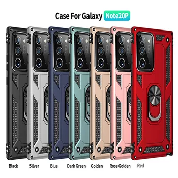 Super Kritums pret-Case Samsung Galaxy Note 20 10 9 8 Pro S20 Ultra S10 S8 S9 Plus S10E Gredzenu Turētājs Tālrunis seguma