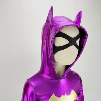 Supervaronis Meitenes Kleita pelēkā vārna - Bērni Batgirl Kostīms, TuTu Kleita Halovīni Kostīms (3-9Years) Puse Kleita