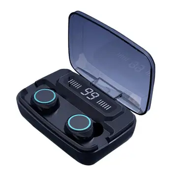 TWS Bluetooth Austiņas V5.0 9D Stereo Bezvadu Austiņas Sporta Ūdensizturīgs Austiņas Mini Taisnība Bezvadu Earbuds, lai mobilais