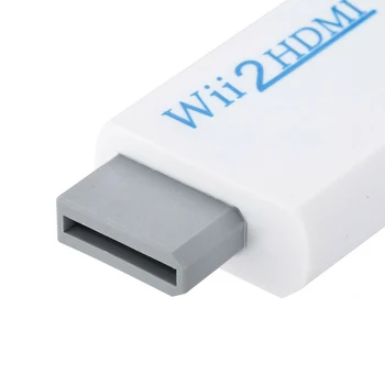 UGI 1080P Wii HDMI-compatibe Wii Ieeja Izeja AV Adapteri Jack Converter Wii2HDMI Audio 3.5 mm Video Pieslēgvietas FHD Full HD HDTV