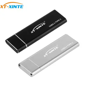 USB 3.1 M. 2 NGFF SSD Cieto Disku Kastes Adapteri Kartes, HDD Case Type-C (Kabelis 2230/2242/2260/2280 m2 SATA Disco Duro Externo