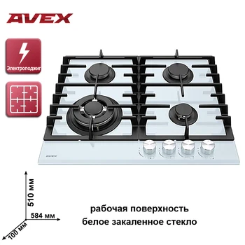 Uzstādīt plīts virsmu AVEX HM 6044 W, elektriskā cepeškrāsns AVEX HM 6170 W Mājas Ierīces Galvenās Ierīces gāzes gatavošanas Virsmas, plīts virsmas plīts