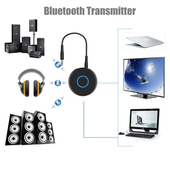 VAORLO 5.0 Bluetooth Raidītāju TV PC 3.5 mm Jack Audio Mūziku, Bezvadu Adapteri, Bluetooth Austiņas Bluetooth Adaptador