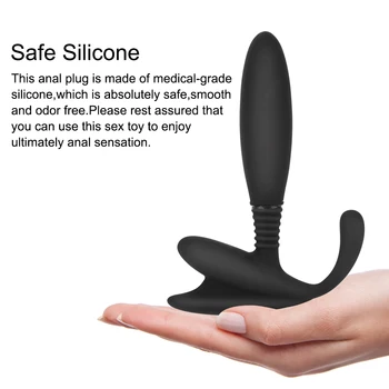 VATINE 7 Frekvences Tālvadības Contorl Klitora Stimulators Anālais Vibrators no Silikona Vīriešu Prostatas Massager Butt Plug Vibrators Seksa Rotaļlietas