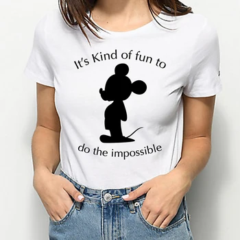 Vasaras T Krekls Sieviešu Plus Izmērs S-3XL Smieklīgi Mickey Minnie Skūpsts Drukāt O-veida Kakla Īsām Piedurknēm Unisex Tshirts Gadījuma Dāmas t-veida Topi