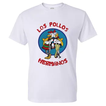 Vīriešu Modes Breaking Bad Krekls 2016 LOS POLLOS Hermanos T Krekls Vistas Brāļi Īsām Piedurknēm Tee Hipster Karstā Pārdošanas Tops
