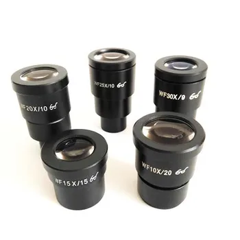 WF10X, 15X, 20X wf25x WF30X 20mm 10mm 9mm Optiskais Stikls ar Augstu Eyepiont Stereo Mikroskopa Okulāru Lēcas ar Montāžas Izmērs 30mm
