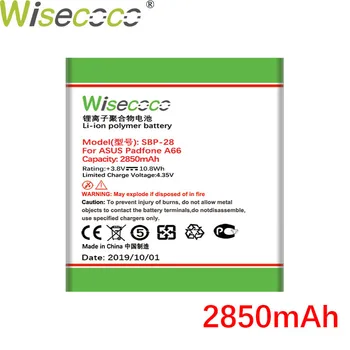 WISECOCO 2GAB 2850mAh SBP-28 Akumulatoru Asus Padfone A66 Viedtālruņa Jaunāko Ražošanas Augstas Kvalitātes Akumulatoru Ar Izsekošanas Kodu